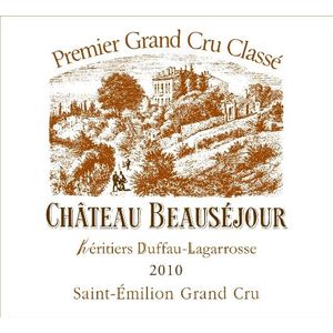 2010 Chateau Beausejour (Duffau-Lagarrosse) Premier Grand Cru Classe B, Saint-Emilion Grand Cru 12x75cl