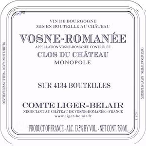 2005 Domaine du Comte Liger Belair, Vosne-Romanee, Clos du Chateau 12x75cl