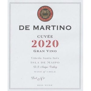 2020 De Martino, Cuvee Vinedo Santa Ines, Isla de Maipo DO 6x75cl