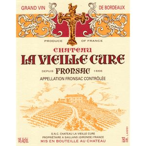2019 Chateau La Vieille Cure, Fronsac 3x150cl