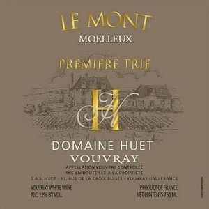 2022 Domaine Huet, Vouvray, Moelleux Mont 1Ere Trie 6x75cl