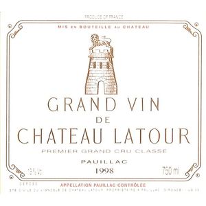 1998 Chateau Latour Premier Cru Classe, Pauillac 6x75cl