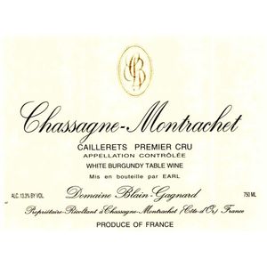 2019 Jean-Marc Blain-Gagnard, Chassagne-Montrachet Premier Cru, Cailleret 6x150cl
