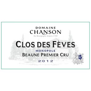 2012 Chanson Pere et Fils, Beaune Premier Cru, Les Feves Rouge 6x75cl