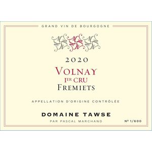 2020 Domaine Tawse, Volnay Premier Cru, Fremiets 6x75cl