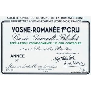 2009 Domaine de la Romanee-Conti, Vosne-Romanee Premier Cru, Cuvee Duvault-Blochet 3x75cl