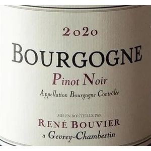 2021 Rene Bouvier, Bourgogne, Pinot Noir 12x75cl