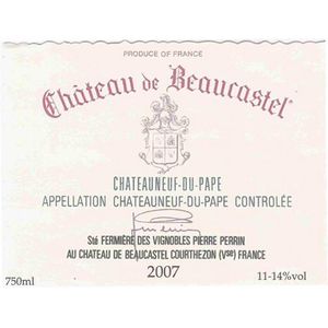 2009 Chateau de Beaucastel Blanc, Chateauneuf-du-Pape 6x75cl