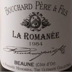 1984 Bouchard Pere et Fils, La Romanee Grand Cru, Memories, The Ultimate Collection 1x150cl