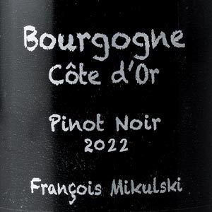 2022 Francois Mikulski, Bourgogne, Rouge 12x75cl