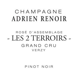 NV Adrien Renoir, Les 2 Terroirs Rose d'Assemblage Grand Cru, Verzy 6x75cl