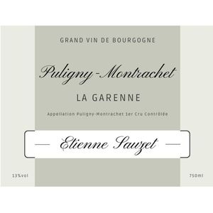 2022 Etienne Sauzet, Puligny-Montrachet Premier Cru, La Garenne 6x75cl