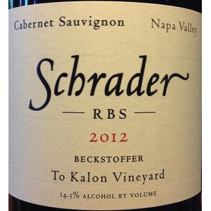 2012 Schrader, RBS Beckstoffer To Kalon Vineyard Cabernet Sauvignon, Oakville 1x75cl