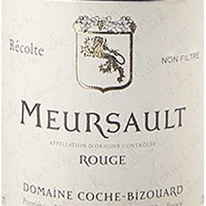 2022 Domaine Coche Bizouard, Meursault, Rouge 12x75cl