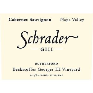 2013 Schrader, GIII Beckstoffer Georges III Vineyard Cabernet Sauvignon, Rutherford 1x75cl