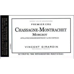 2022 Vincent Girardin, Chassagne-Montrachet Premier Cru, Morgeot Blanc 12x75cl