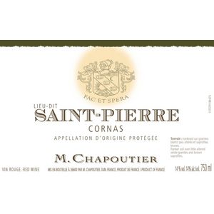 2020 M. Chapoutier, Cornas, Lieu-Dit Saint-Pierre 6x75cl