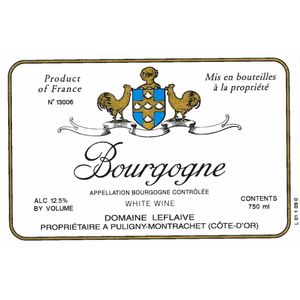 2019 Domaine Leflaive, Bourgogne, Blanc 3x150cl