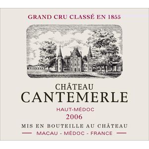 2006 Chateau Cantemerle 5eme Cru Classe, Haut-Medoc 6x150cl
