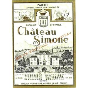 2020 Chateau Simone, Rouge, Palette 12x75cl