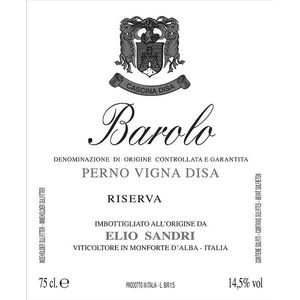 2018 Elio Sandri, Barolo, Perno Vigna Disa Riserva 6x75cl