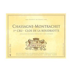 2019 Domaine Lacroix, Chassagne-Montrachet Premier Cru, La Boudriotte 6x75cl