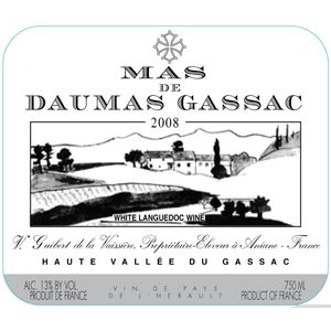 2008 Mas de Daumas Gassac, Blanc, Pays d'Herault IGP 6x75cl