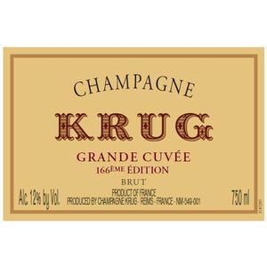 NV Krug, Grande Cuvee 166eme Edition 6x75cl