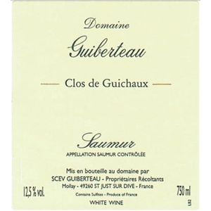 2020 Domaine Guiberteau, Saumur, Clos Guichaux Blanc 6x75cl