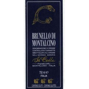 2019 Il Colle di Carli, Brunello di Montalcino 6x75cl