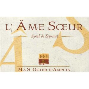 2020 Stephane Ogier, L'Ame Soeur, Collines Rhodaniennes 6x75cl