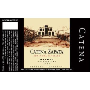 2010 Catena Zapata, Adrianna Malbec, Mendoza 6x75cl