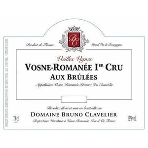 2019 Domaine Bruno Clavelier, Vosne-Romanee Premier Cru, Aux Brulees Vieilles Vignes 6x75cl