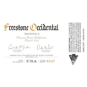 2022 Raen, Free Stone Occidental Bodega Vineyard, Sonoma Coast 6x75cl