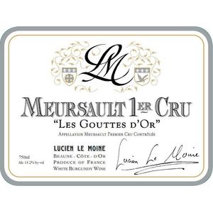 2018 Lucien Le Moine, Meursault Premier Cru, Les Gouttes d'Or 6x75cl