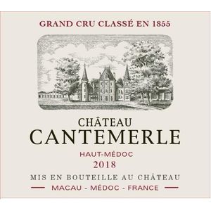 2018 Chateau Cantemerle 5eme Cru Classe, Haut-Medoc 12x75cl