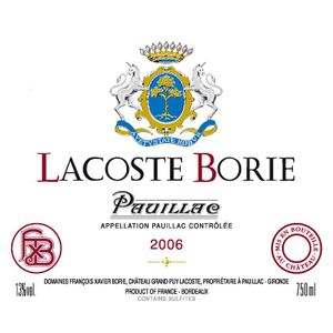 2006 Lacoste-Borie, Pauillac 12x75cl