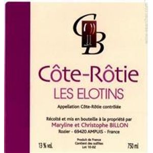 2016 Domaine Christophe Billon, Cote Rotie, Elotins 6x75cl