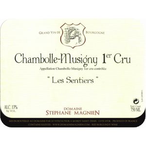 2022 Domaine Stephane Magnien, Chambolle-Musigny Premier Cru, Les Sentiers 6x75cl
