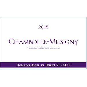 2020 Domaine Anne et Herve Sigaut, Chambolle-Musigny 6x75cl