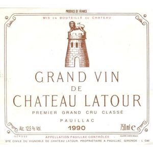 1990 Chateau Latour Premier Cru Classe, Pauillac 3x75cl