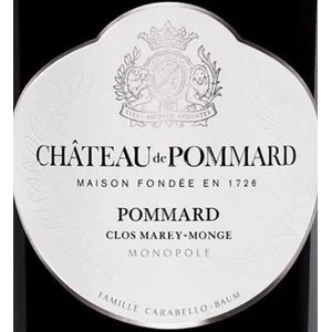 2018 Chateau de Pommard, Pommard, Clos Marey-Monge Simone 6x75cl