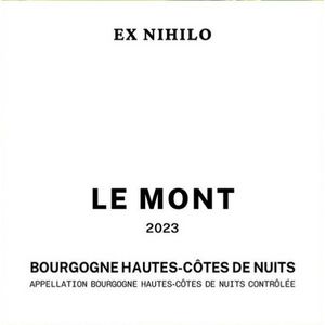 2023 Ex Nihilo, Bourgogne, Haute-Cote de Nuits Le Mont 6x75cl