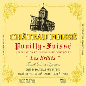 2018 Chateau Fuisse, Pouilly-Fuisse, Les Brules 12x75cl