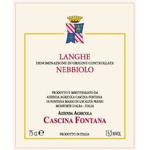 2022 Cascina Fontana, Langhe, Nebbiolo 6x75cl