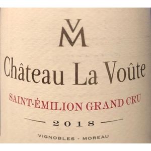 2018 Chateau La Voute, Saint-Emilion 6x150cl