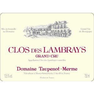 2019 Domaine Taupenot-Merme, Clos des Lambrays Grand Cru 3x75cl