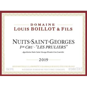 2019 Domaine Louis Boillot, Nuits-Saint-Georges Premier Cru, Les Pruliers 12x75cl