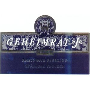 2010 Geheimrat Wegeler, Riesling Geheimrat J Spatlese trocken, Rheingau 6x75cl