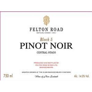 2022 Felton Road, Block 5 Pinot Noir, Central Otago 6x75cl